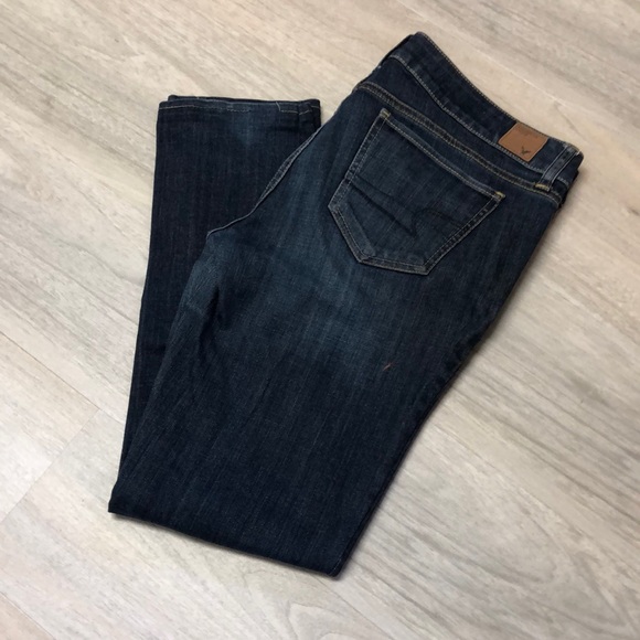 American Eagle Straight Leg Stretch Jeans Size 12 - Picture 4 of 16